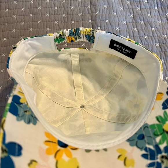 Kate Spade Floral Cap with Blue, Yellow and Green Accents - Picture 4 of 4